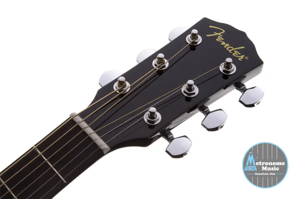 Fender CD-60 Dreadnought Acoustic w/Case, Walnut Fingerboard- Black - Metronome Music Inc.