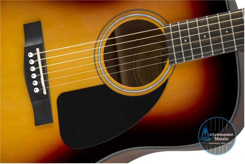 Fender CD-60 Dreadnought Acoustic w/Case, Walnut Fingerboard- Sunburst - Metronome Music Inc.