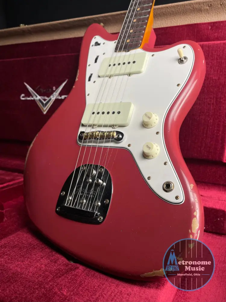 Fender Custom Shop 1963 Jazzmaster Relic, Time Machine - Cimarron Red (2025) - Metronome Music Inc.