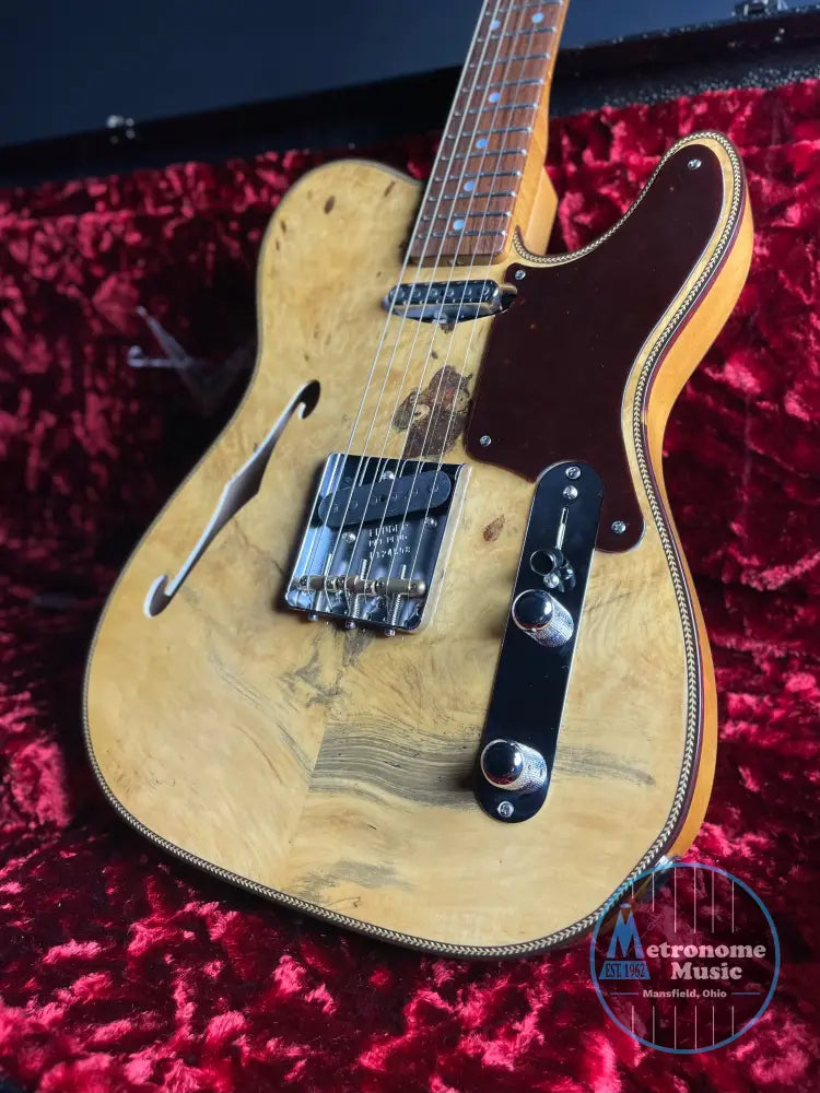 Fender Custom Shop Artisan Buckeye Double Esquire, NOS - Aged Natural - Metronome Music Inc.
