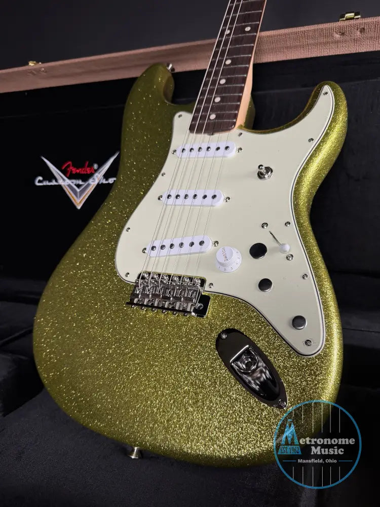 Fender Custom Shop Dick Dale Stratocaster - Chartreuse Sparkle (2026) - Electric Guitar