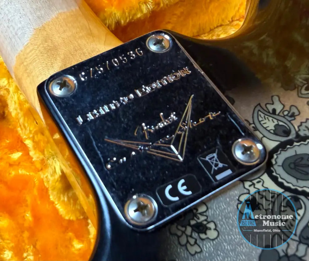 Fender Custom Shop Limited Edition Custom Jazzmaster Relic - Aged Black Paisley - Electric Guitar