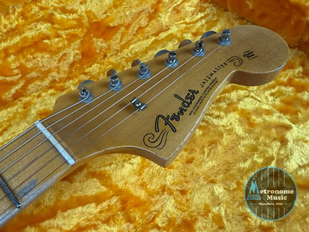 Fender Custom Shop Limited Edition Custom Jazzmaster Relic - Aged Black Paisley - Electric Guitar