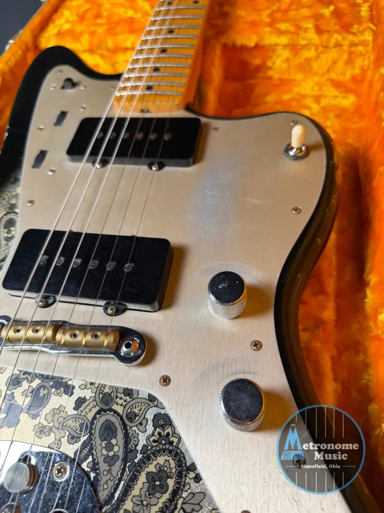 Fender Custom Shop Limited Edition Custom Jazzmaster Relic - Aged Black Paisley - Electric Guitar