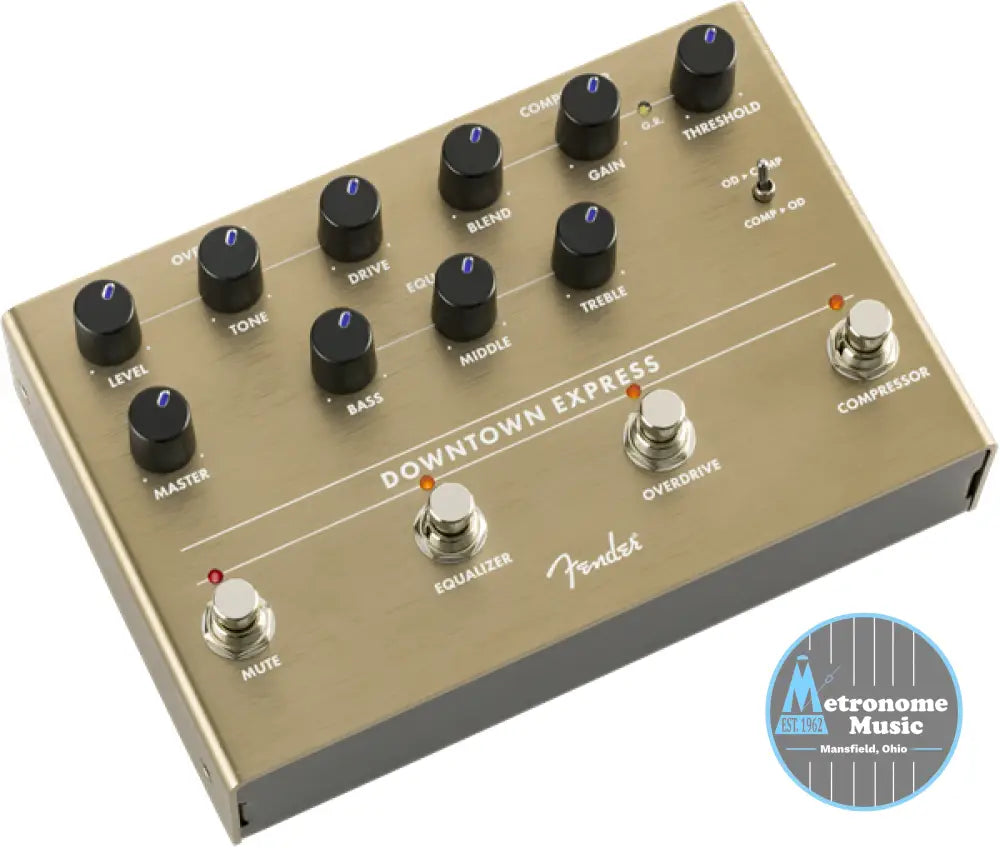 Fender Downtown Express Bass Multi Effect Pedal - Metronome Music Inc.