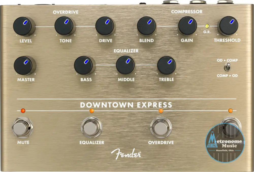 Fender Downtown Express Bass Multi Effect Pedal - Metronome Music Inc.