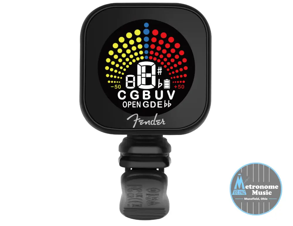 Fender Flash 2.0 Rechargeable Clip-On Tuner - Metronome Music Inc.