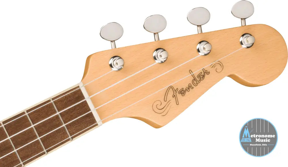 Fender Fullerton Jazzmaster Uke, Concert Ukulele - 3-Color Sunburst - Metronome Music Inc.