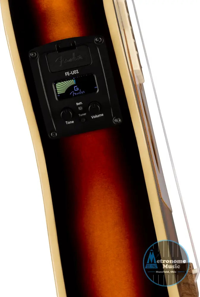 Fender Fullerton Tele Uke, Concert Ukulele - 2-Color Sunburst - Metronome Music Inc.