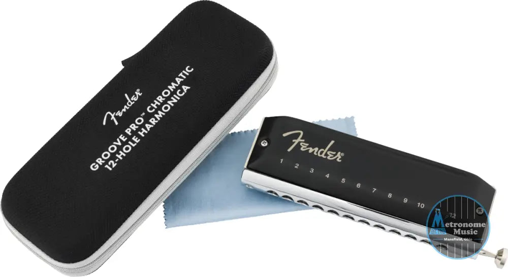 Fender Groove Pro Chromatic 12-Hole Harmonica, Key of C - Metronome Music Inc.