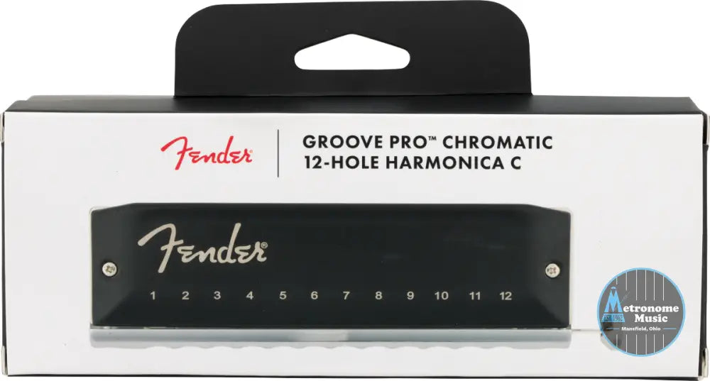 Fender Groove Pro Chromatic 12-Hole Harmonica, Key of C - Metronome Music Inc.