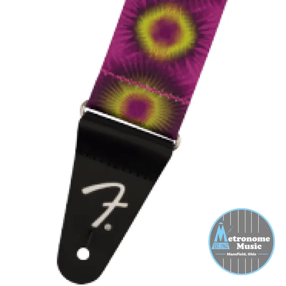 FENDER J Mascis Strap, Yellow Burst, 2" - Metronome Music Inc.