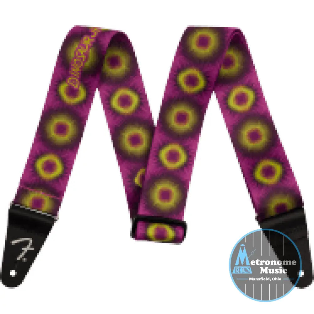 FENDER J Mascis Strap, Yellow Burst, 2" - Metronome Music Inc.
