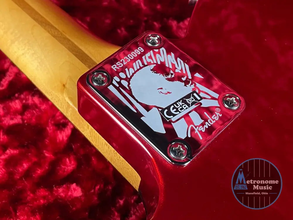 Fender Limited Edition Raphael Saadiq Telecaster w/HSC - Dark Metallic Red (2023) - Metronome Music Inc.