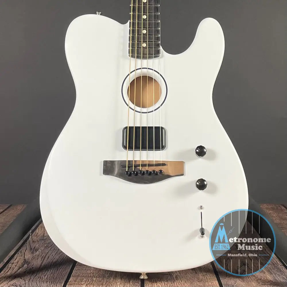 Fender acoutasonicplayer Telecaster ホワイト Fender Limited FINNEAS American Acoustasonic Telecaster - Satin