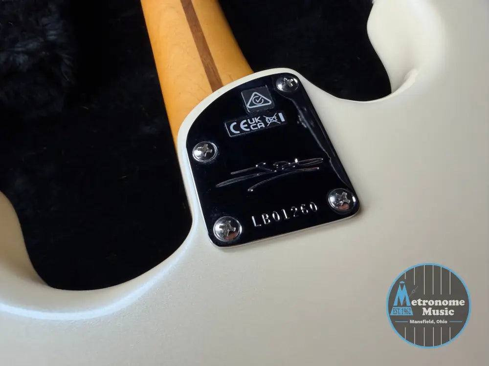 Fender Lincoln Brewster Stratocaster Maple - Olympic Pearl - Electric Guitar