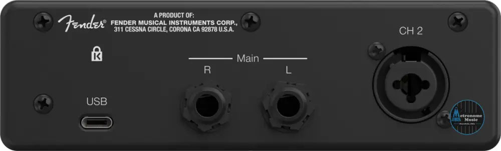 Fender Quantum LT 2 USB-C Audio Interface - Metronome Music Inc.
