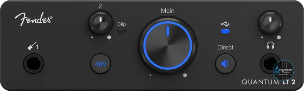 Fender Quantum LT 2 USB-C Audio Interface - Metronome Music Inc.