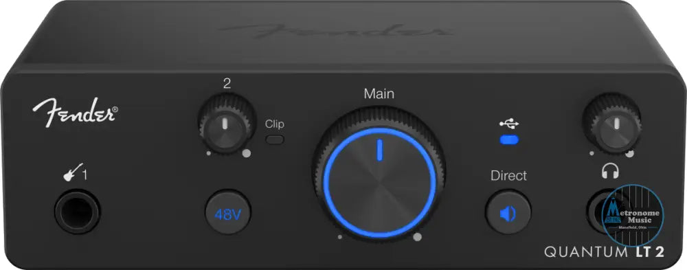 Fender Quantum LT 2 USB-C Audio Interface - Metronome Music Inc.