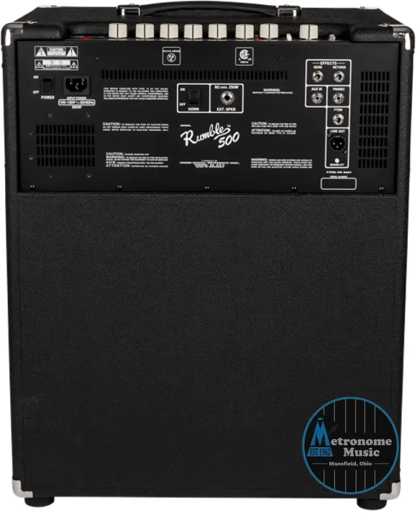 Fender Rumble 500 Bass Amplifier - Metronome Music Inc.