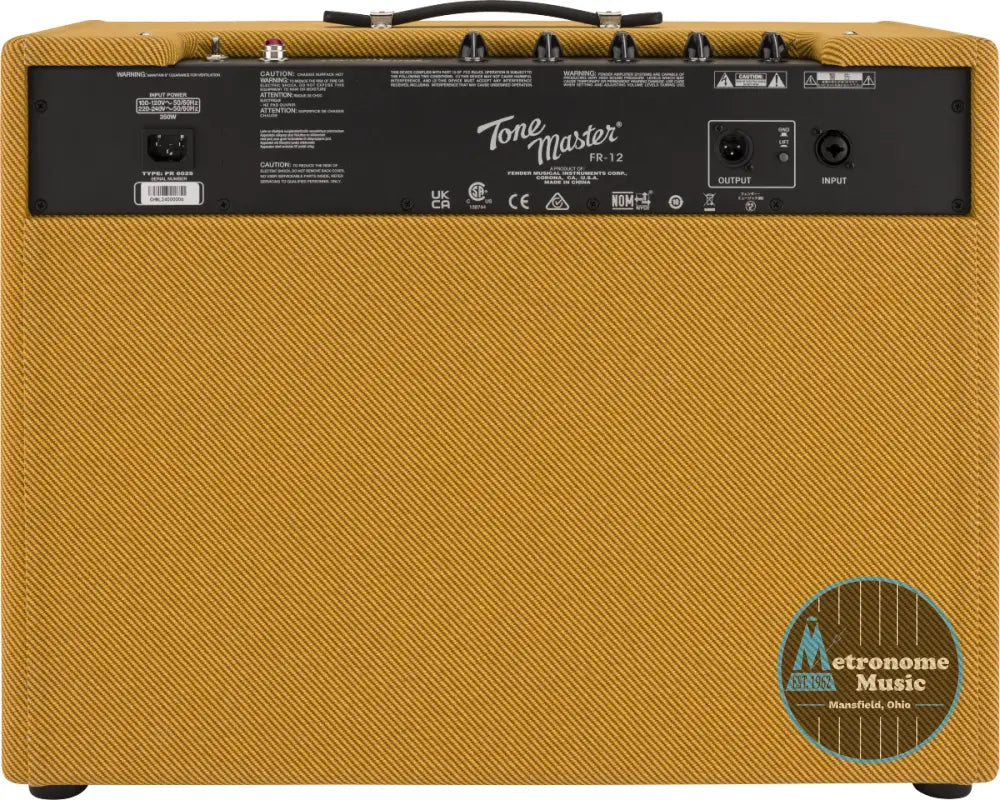 Fender Tone Master FR-12, Tweed - Metronome Music Inc.