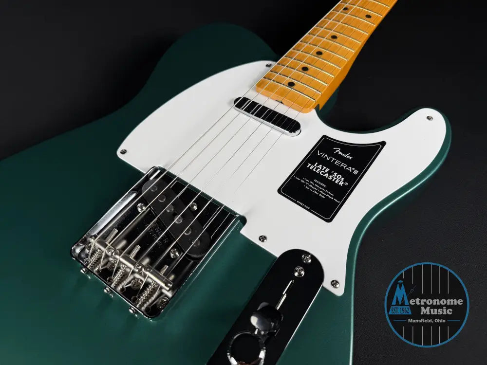 Fender Vintera III Late '50s Telecaster - Sherwood Green Metallic - Metronome Music Inc.