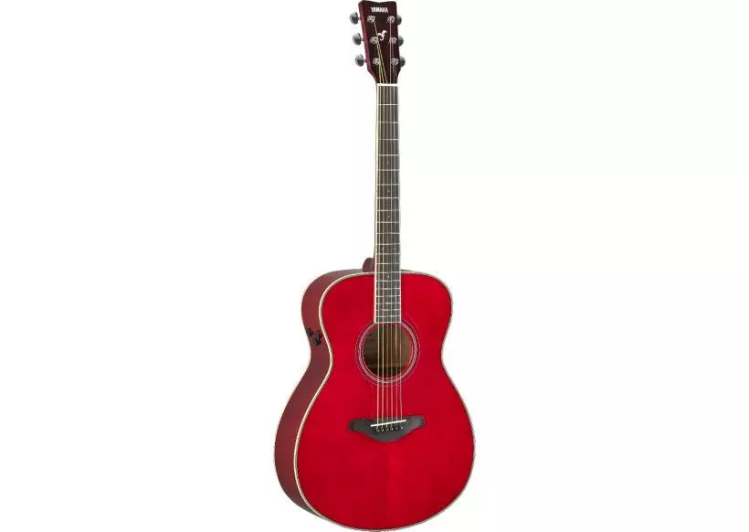 Yamaha FS-TA TransAcoustic Guitar - Ruby Red - Metronome Music Inc.
