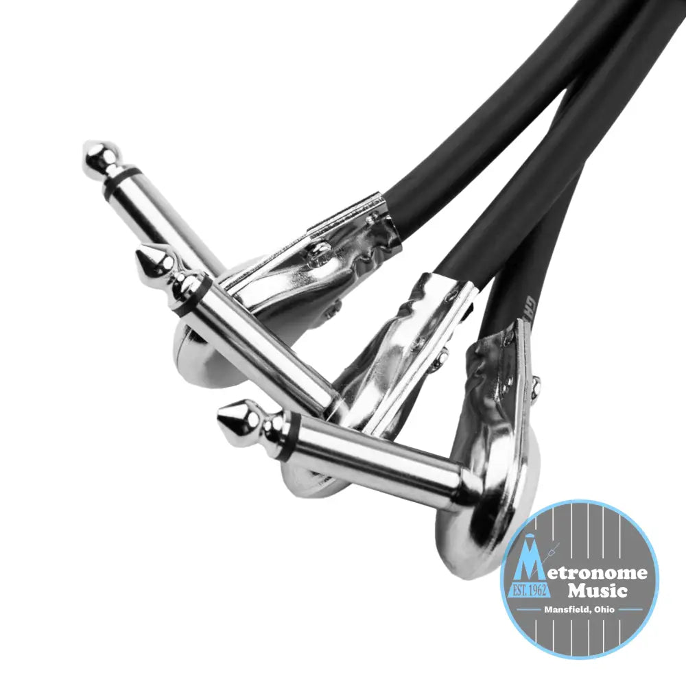 Gator 3-Pack of 6 Inch RA to RA Patch Cables - Metronome Music Inc.
