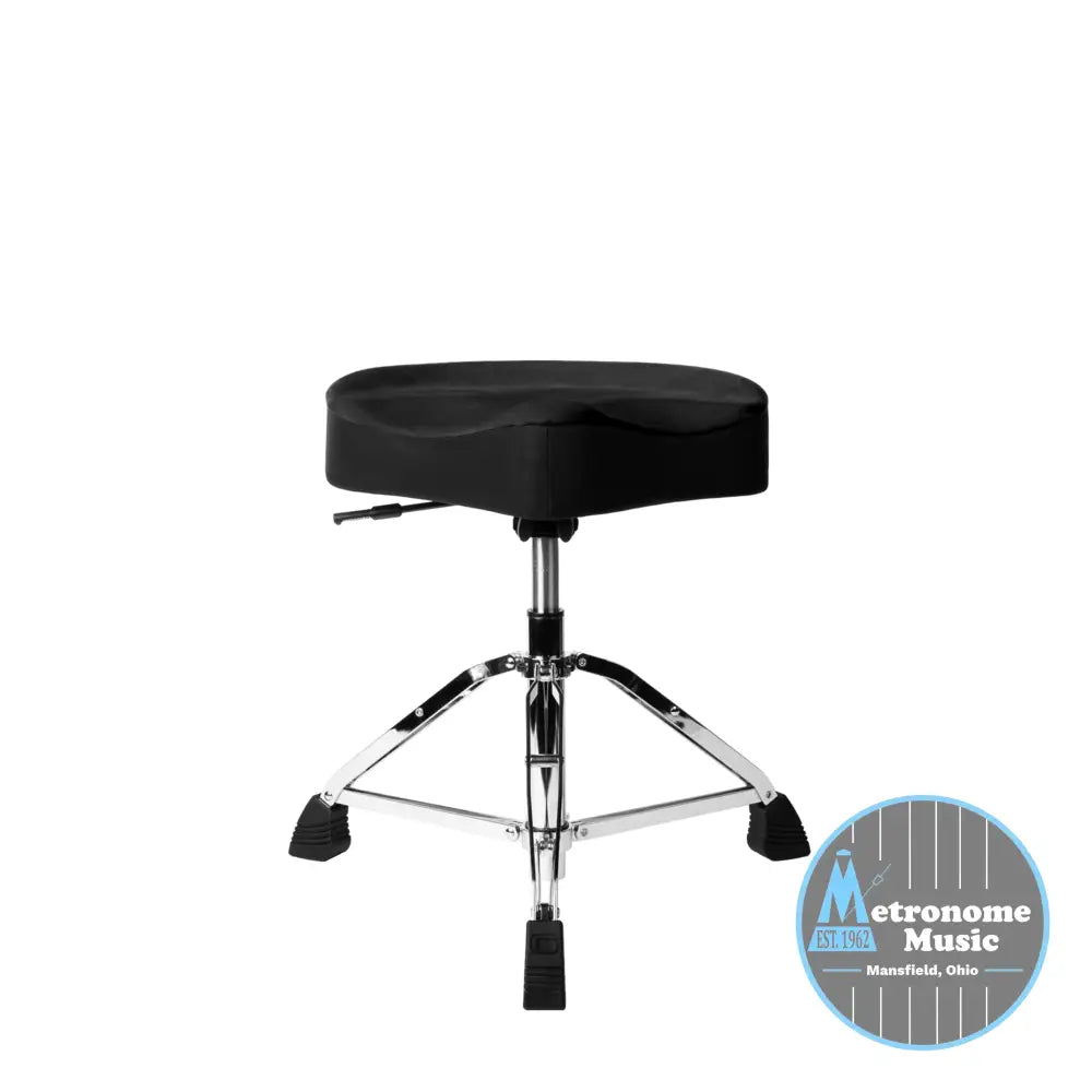 Gator Air Glide Saddle Drum Throne Black - Metronome Music Inc.