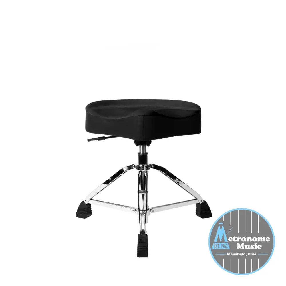 Gator Air Glide Saddle Drum Throne Black - Metronome Music Inc.