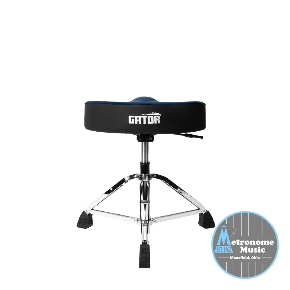 Gator Air Glide Saddle Drum Throne Blue - Metronome Music Inc.