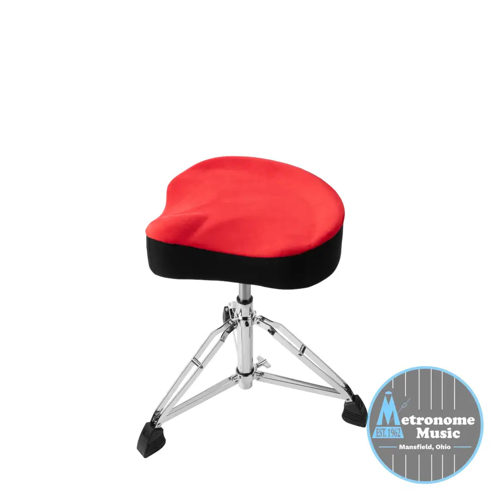 Gator Air Glide Saddle Drum Throne Red - Metronome Music Inc.