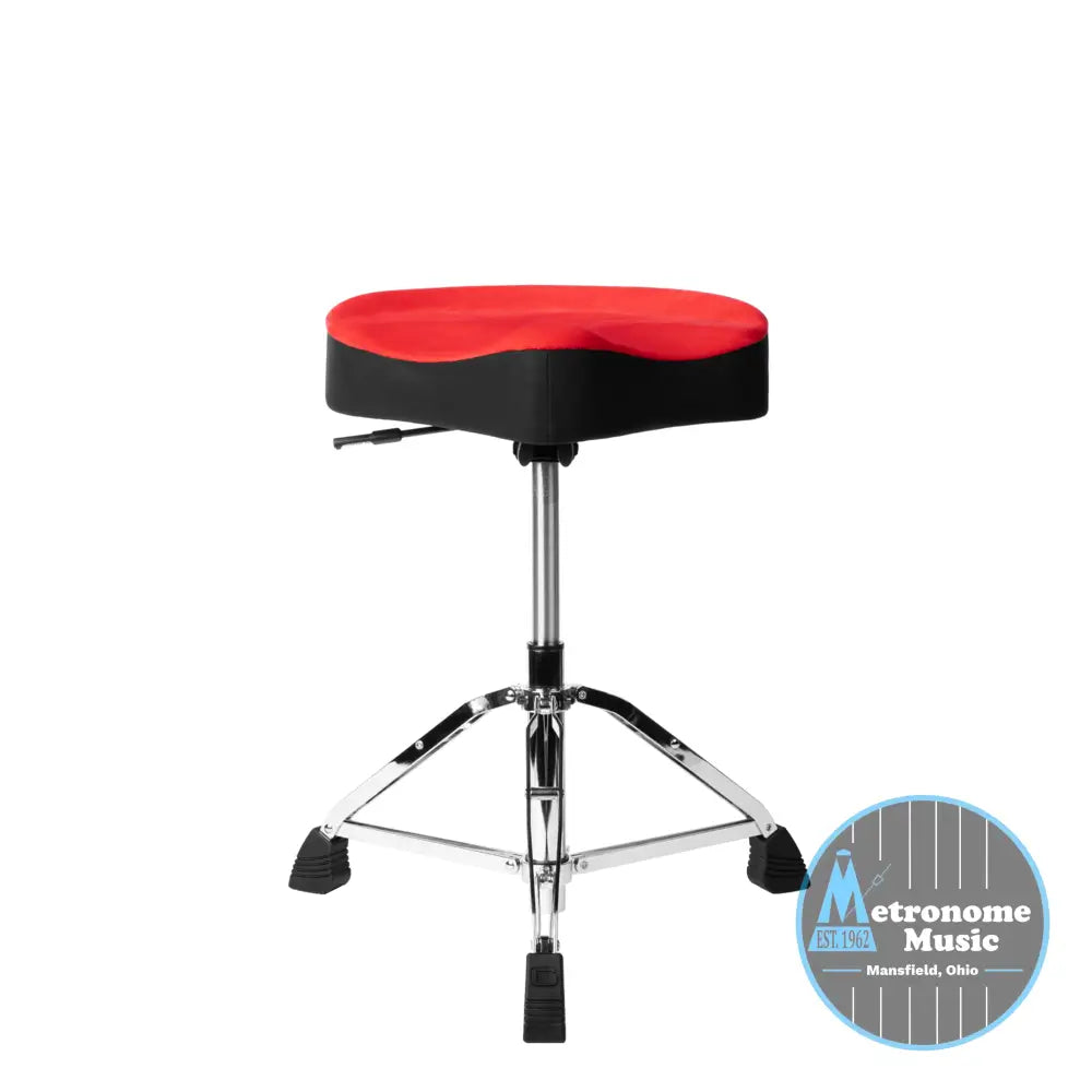 Gator Air Glide Saddle Drum Throne Red - Metronome Music Inc.