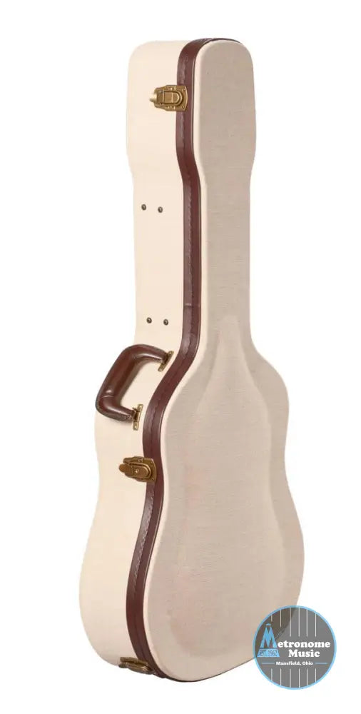 Gator Deluxe Wood Case for Dreadnaught Acoustic- Journeyman Burlap Exterior - Metronome Music Inc.