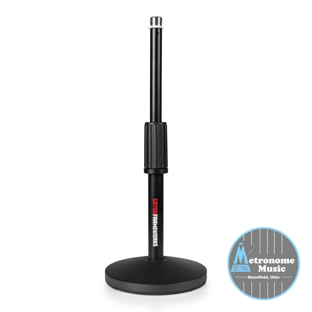 Gator Frameworks Desktop Mic Stand 2-Pack with XLR Cables - Metronome Music Inc.