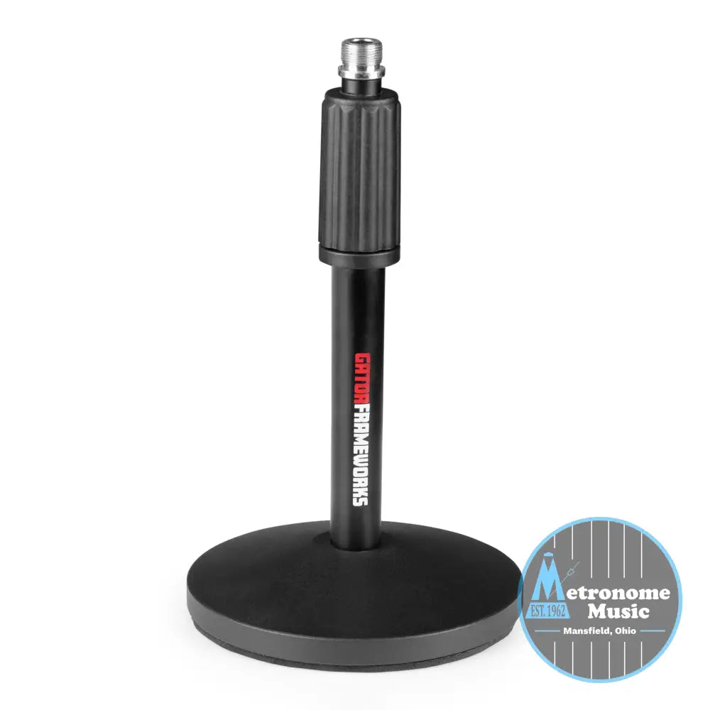 Gator Frameworks Desktop Mic Stand 2-Pack with XLR Cables - Metronome Music Inc.