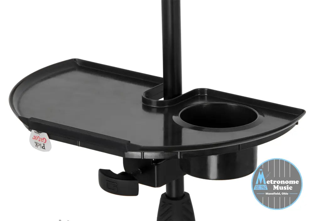 Gator Frameworks Mic Stand Accessory Tray with Drink Holder - Metronome Music Inc.