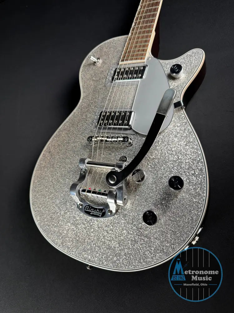 Gretsch G5230T Electromatic Sparkle Jet FT w/HSC - Silver Sparkle (Used) - Metronome Music Inc.