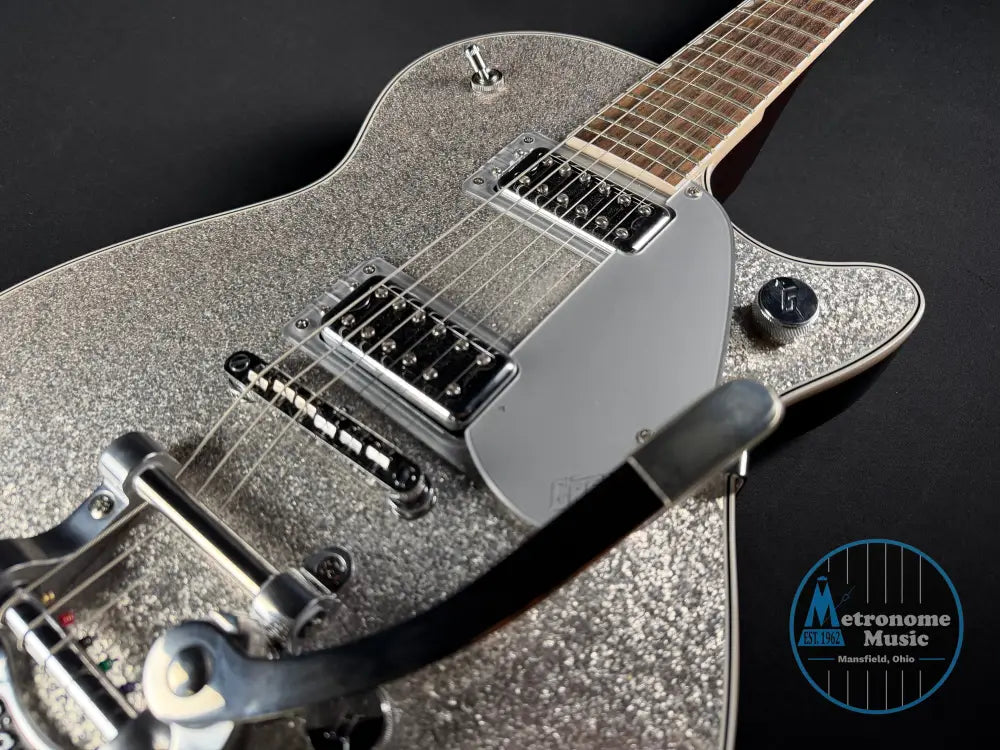 Gretsch G5230T Electromatic Sparkle Jet FT w/HSC - Silver Sparkle (Used) - Metronome Music Inc.