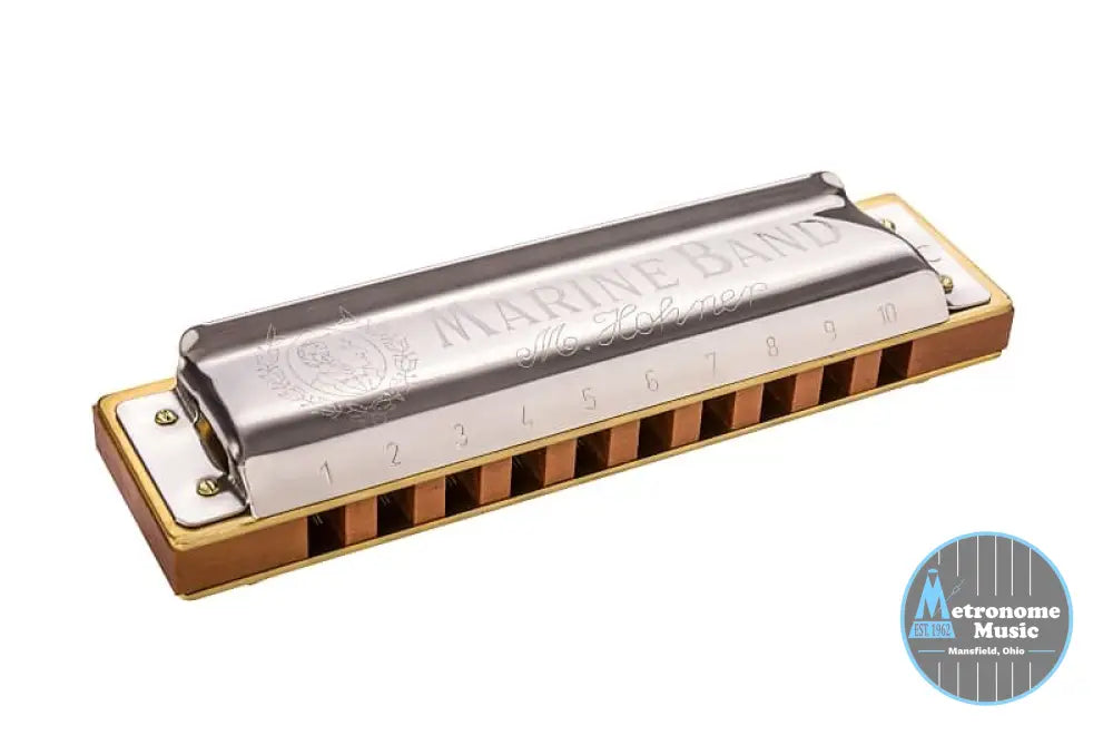 Hohner Marine Band 1896 Harmonica- Key of Bb - Metronome Music Inc.