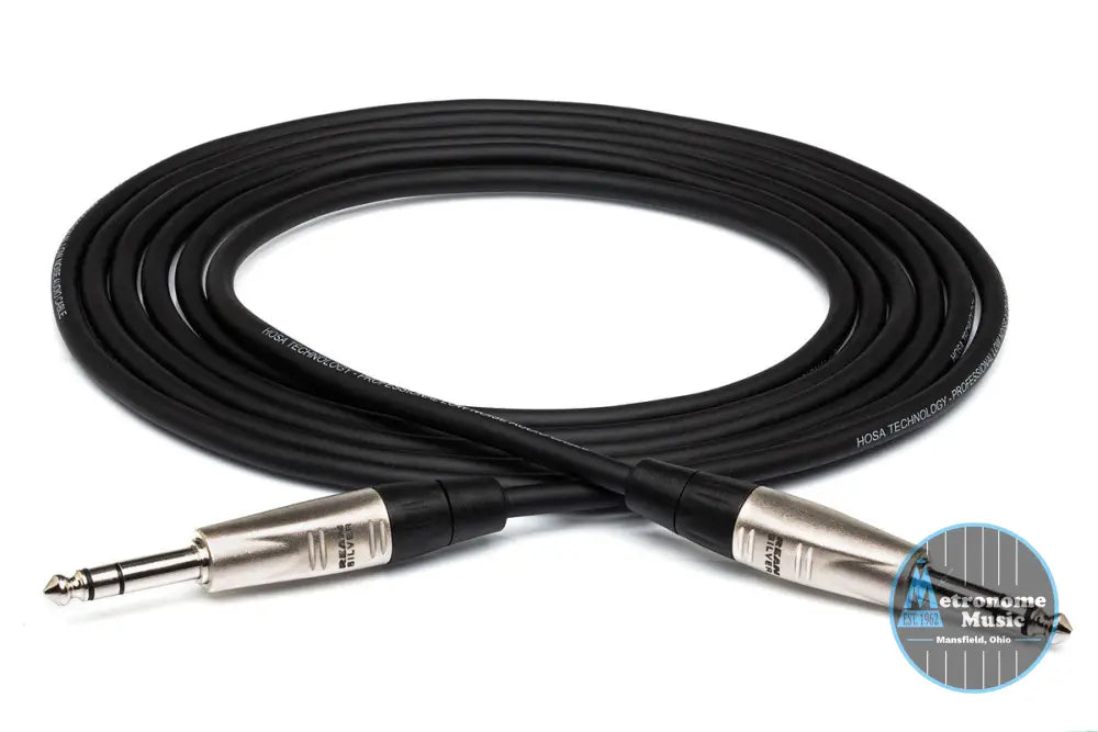 HOSA HSS-020 20' Pro Balanced Interconnect, REAN 1/4 In TRS To Same - Metronome Music Inc.