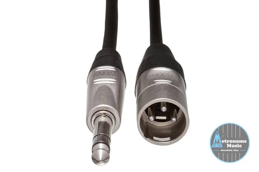 HOSA HSX-010 10' Pro Balanced Interconnect, REAN 1/4 In TRS To XLR3M - Metronome Music Inc.