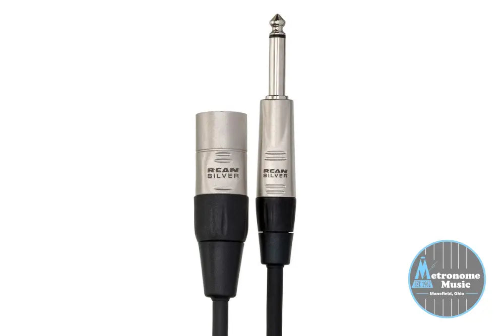 HOSA HSX-010 10' Pro Balanced Interconnect, REAN 1/4 In TRS To XLR3M - Metronome Music Inc.
