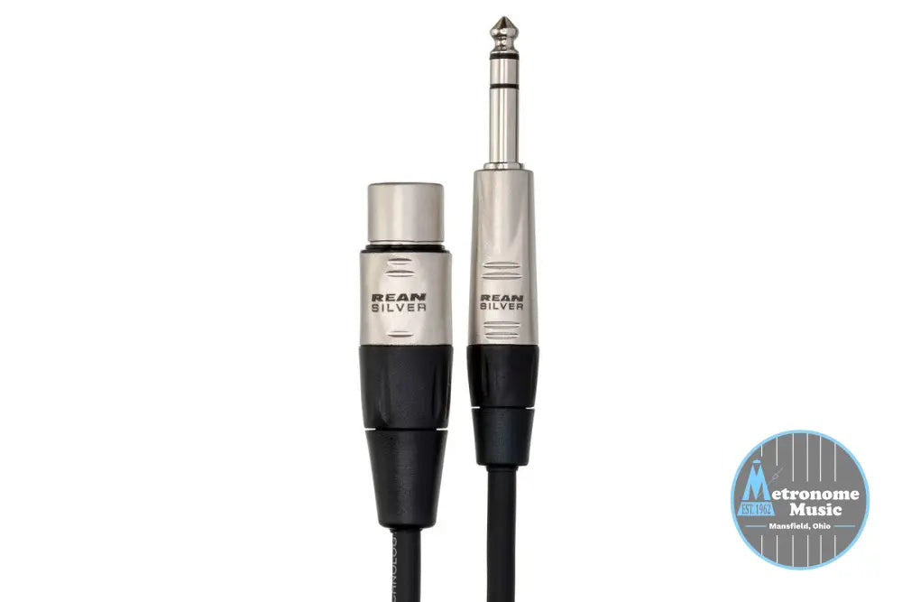 HOSA HXS-010 10' Pro Balanced Interconnect, REAN XLR3F To 1/4 In TRS - Metronome Music Inc.