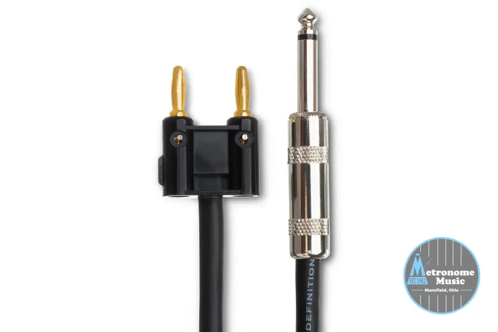 HOSA SKJ-625BN 25' TS to Dual Banana Pro Speaker Cable - Metronome Music Inc.