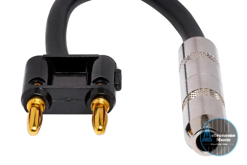 HOSA Speaker Adaptor, 1/4 In TS To Dual Banana - Metronome Music Inc.