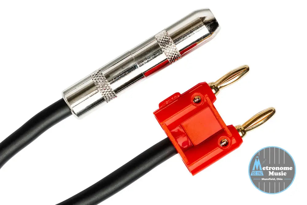 HOSA Speaker Adaptor, 1/4 In TS To Dual Banana - Metronome Music Inc.