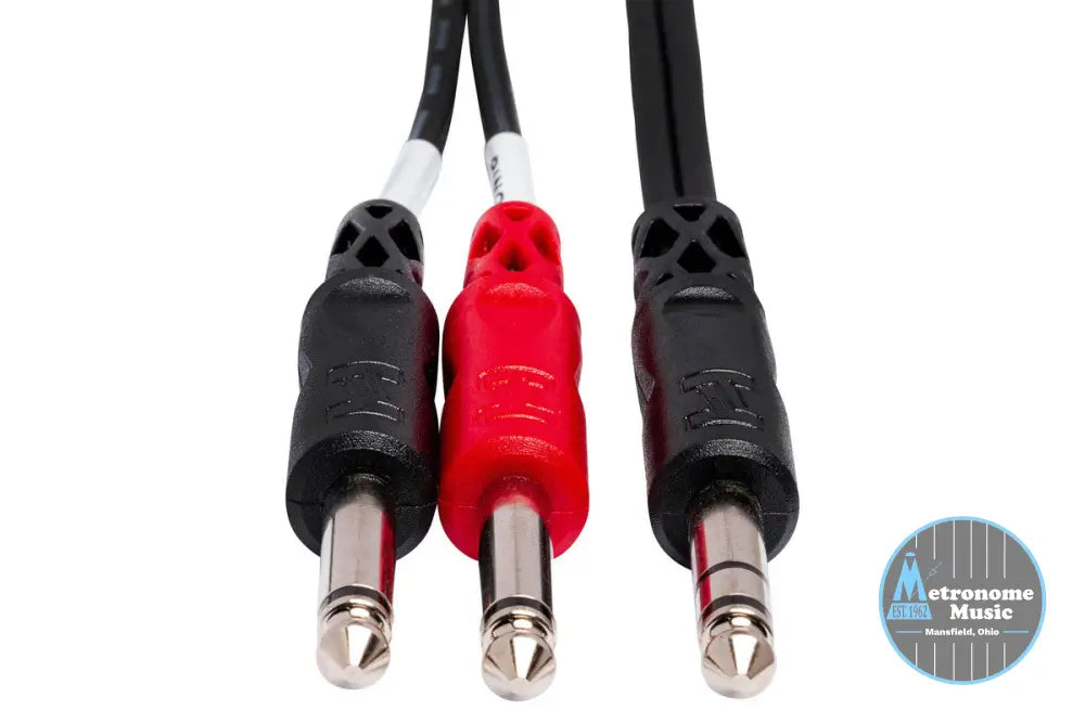HOSA STP-202 6' Insert Cable, 1/4 In TRS To Dual 1/4 In TS - Metronome Music Inc.
