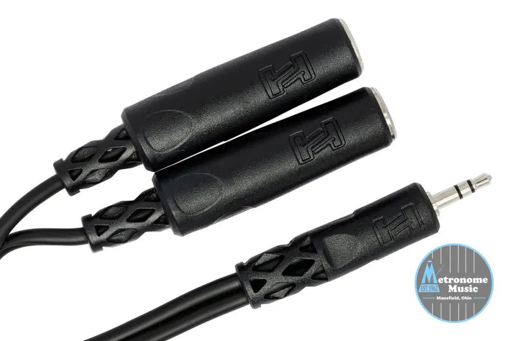 HOSA YMP-233 Y Cable, 3.5 Mm TRS To Dual 1/4 In TRSF - Metronome Music Inc.