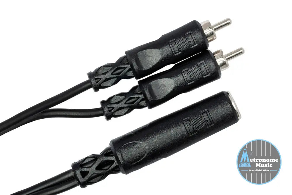 HOSA YPR-131 Y Cable, 1/4 In TSF To Dual RCA - Metronome Music Inc.